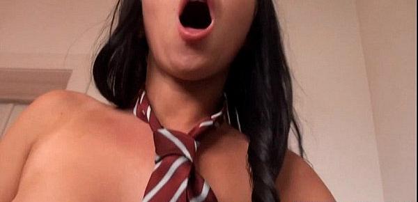 Euro teen in uniform pounded by stranger dude for money