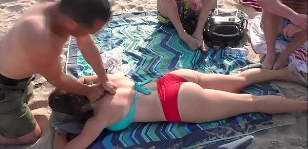 Beach Massage Porn