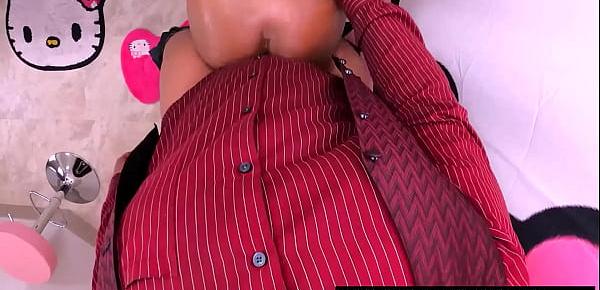 Watch 60fps disobedient black stepdaughter msnovember learns her lesson the hard way doggystyle tits suck degrading point of view hardcore sex and sucking big natural nipples and ebony areolas licked during rough doggystyle fucking on sheisnovember Sex Video