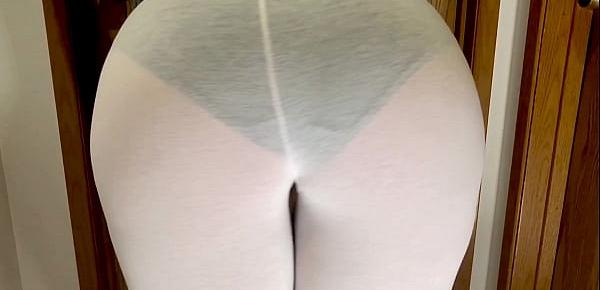mom tight white panties